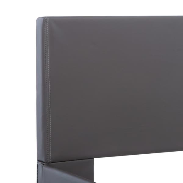 vidaXL sengestel med LED 160 x 200 cm kunstlæder grå change1