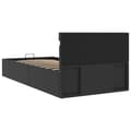 Miniatyrbillede 7 af 11: vidaXL hydraulisk opbevaringsseng med LED 100x200 cm kunstlæder sort