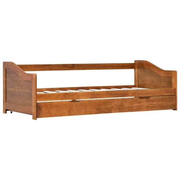 vidaXL Bäddsoffa ram furu honungsbrun 90x200 cm