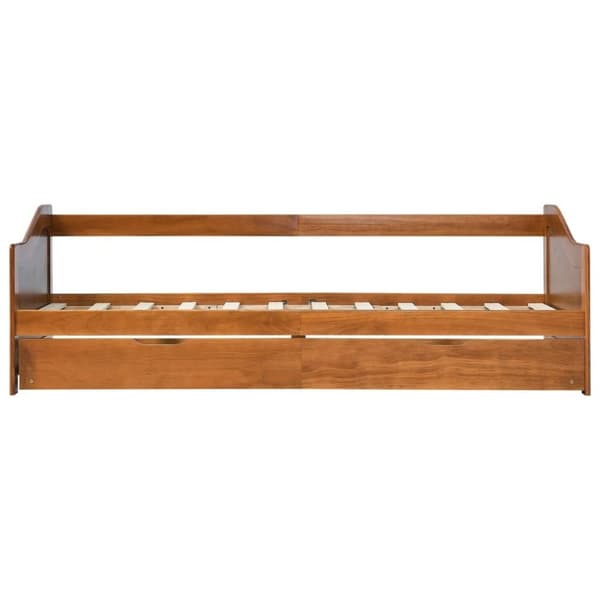 vidaXL Bäddsoffa ram furu honungsbrun 90x200 cm