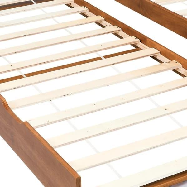 vidaXL Bäddsoffa ram furu honungsbrun 90x200 cm