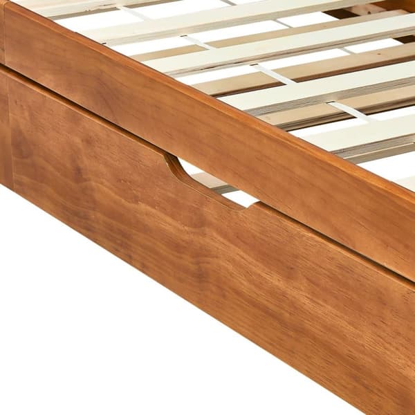 vidaXL Bäddsoffa ram furu honungsbrun 90x200 cm