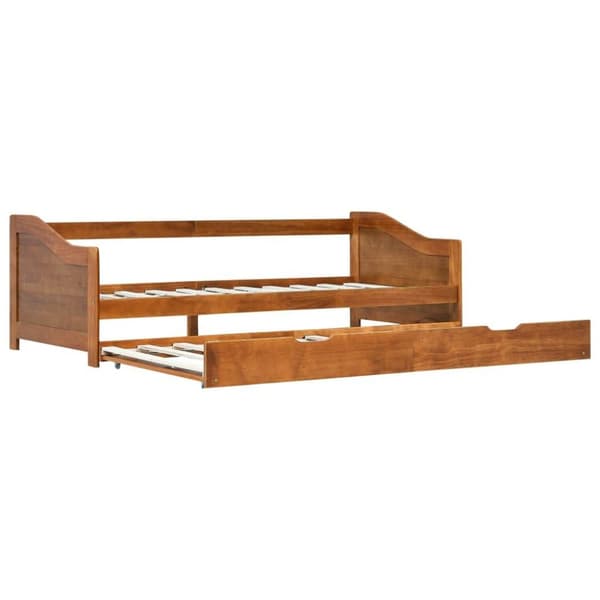 vidaXL Bäddsoffa ram furu honungsbrun 90x200 cm