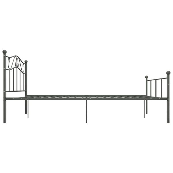 vidaXL sengestel 140x200 cm metal grå change1