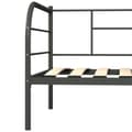 Pikkukuva 6 / 9: vidaXL Päivävuoteenrunko harmaa metalli 90x200 cm