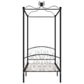 Miniatyrbillede 3 af 6: vidaXL sengestel til himmelseng 90 x 200 cm metal sort change1
