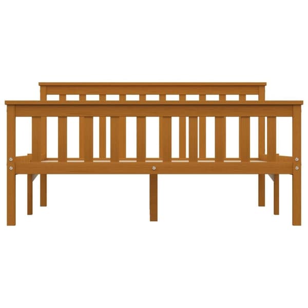 vidaXL Seng/Sengeramme honning heltre furu 140x200 cm change1