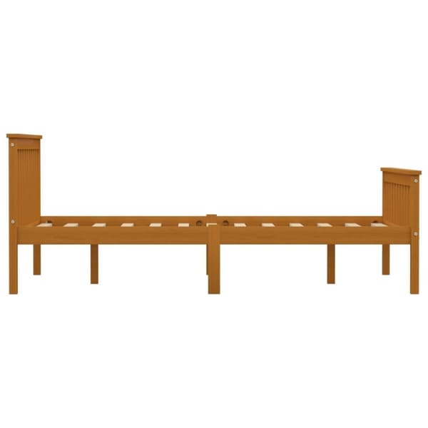 vidaXL Seng/Sengeramme honning heltre furu 140x200 cm change1