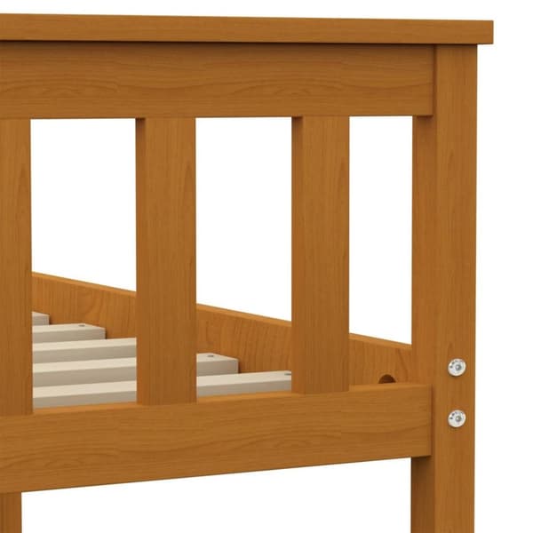 vidaXL Seng/Sengeramme honning heltre furu 140x200 cm change1