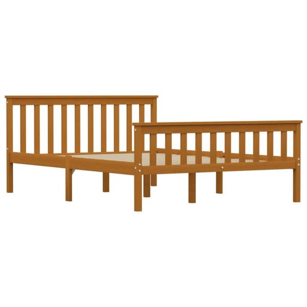vidaXL Seng/Sengeramme honning heltre furu 140x200 cm change1