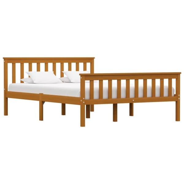 vidaXL Seng/Sengeramme honning heltre furu 140x200 cm change1