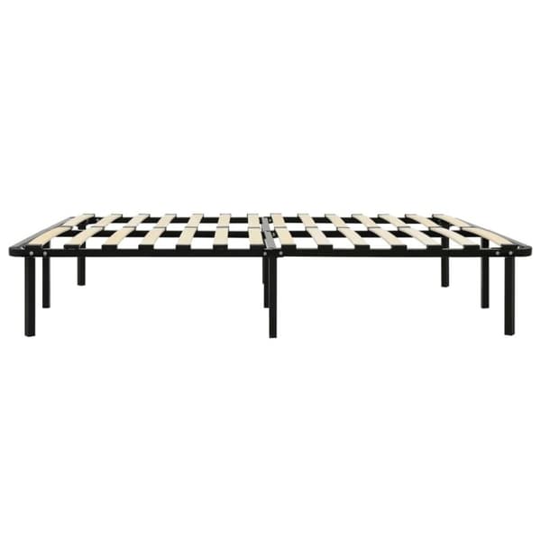 vidaXL sengestel 160x200 cm metal sort change1