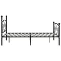 Miniatyrbillede 4 af 5: vidaXL sengestel med lamelbund 140 x 200 cm metal sort change1