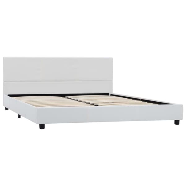 vidaXL sengestel 120x200 cm kunstlæder hvid change1