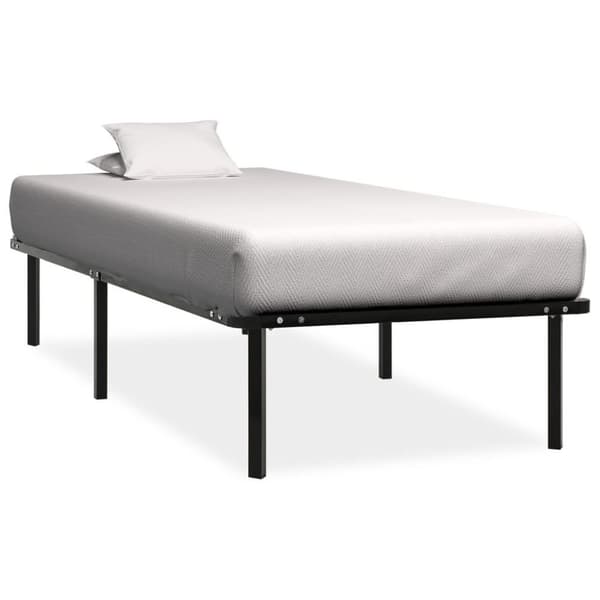 vidaXL Seng/Sengeramme svart metall 100x200 cm change1
