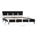 Miniatyrbillede 9 af 9: vidaXL sengestel med LED 160 x 200 cm kunstlæder sort change1
