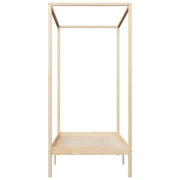 vidaXL Himmelsengeramme heltre furu 90x200 cm change1