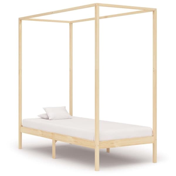 vidaXL Himmelsengeramme heltre furu 90x200 cm change1