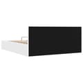 Miniatyrbillede 7 af 9: vidaXL hydraulisk opbevaringsseng med LED 160x200 cm kunstlæder hvid