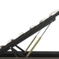 Miniatyrbillede 6 af 9: vidaXL hydraulisk opbevaringsseng med LED 160x200 cm kunstlæder grå