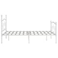 Miniatyrbillede 4 af 5: vidaXL sengestel med lamelbund 160 x 200 cm metal hvid change1