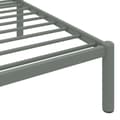Miniatyrbilde 6 av 7: vidaXL Seng/Sengeramme grå metall 90x200 cm change1