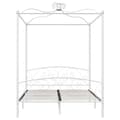 Miniatyrbilde 3 av 5: vidaXL Himmelsengeramme hvit metall 160x200 cm change1