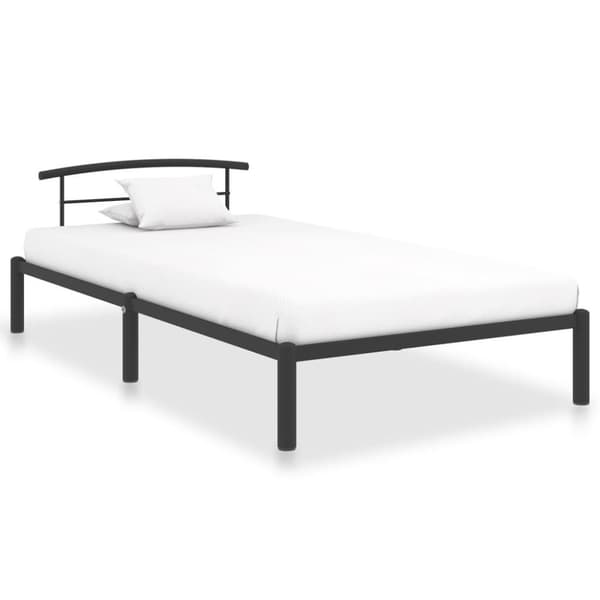 vidaXL Seng/Sengeramme svart metall 100x200 cm change1