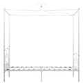 Miniatyrbilde 4 av 5: vidaXL Himmelsengeramme hvit metall 90x200 cm change1