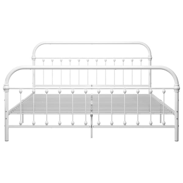 vidaXL sengestel 180x200 cm metal hvid change1