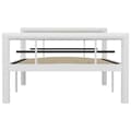 Miniatyrbilde 3 av 6: vidaXL Seng/Sengeramme hvit og svart metall 90x200 cm change1