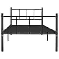 Miniatyrbilde 3 av 5: vidaXL Seng/Sengeramme svart metall 90x200 cm change1