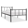Miniatyrbilde 1 av 5: vidaXL Seng/Sengeramme svart metall 90x200 cm change1