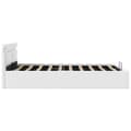 Miniatyrbillede 6 af 9: vidaXL hydraulisk opbevaringsseng med LED 120x200 cm kunstlæder hvid