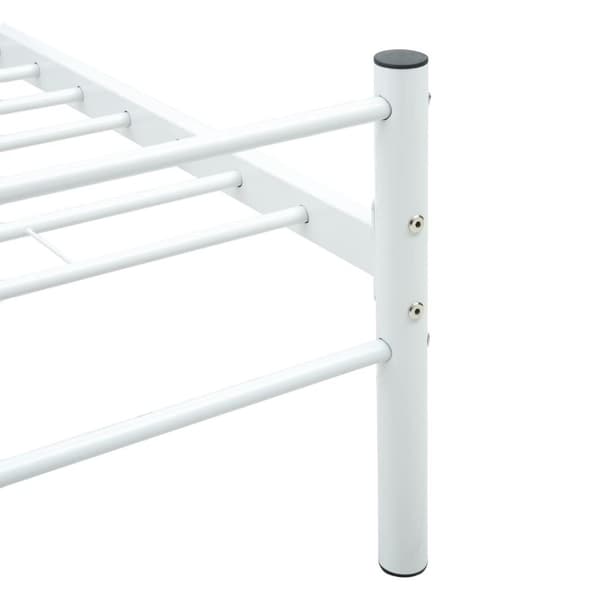 vidaXL sengestel 120 x 200 cm metal hvid change1