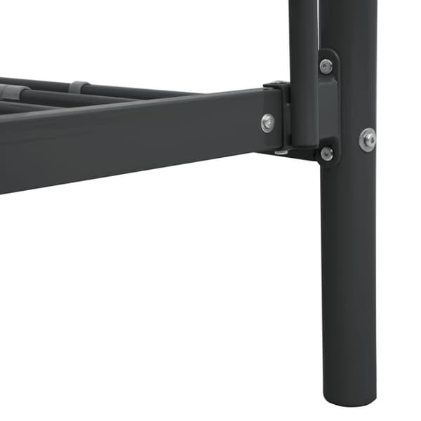 vidaXL Køyeseng ramme svart metall 140x200 cm/90x200 cm
