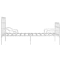 Miniatyrbillede 4 af 6: vidaXL sengestel med lamelbund 90 x 200 cm metal hvid change1