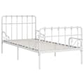 Miniatyrbillede 2 af 6: vidaXL sengestel med lamelbund 90 x 200 cm metal hvid change1