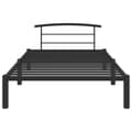 Miniatyrbilde 3 av 7: vidaXL Seng/Sengeramme svart metall 90x200 cm change1
