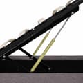 Miniatyrbillede 6 af 8: vidaXL hydraulisk opbevaringsseng med LED 90x200 cm stof gråbrun