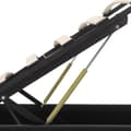Miniatyrbillede 5 af 5: vidaXL hydraulisk opbevaringsseng med LED 180x200 cm kunstlæder sort