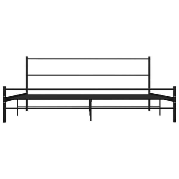 vidaXL Seng/Sengeramme svart metall 180x200 cm change1