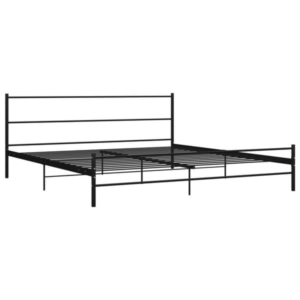 vidaXL Seng/Sengeramme svart metall 180x200 cm change1