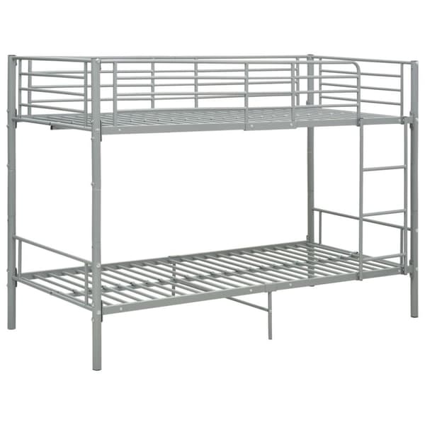 vidaXL Kerrossänky harmaa metalli 90x200 cm