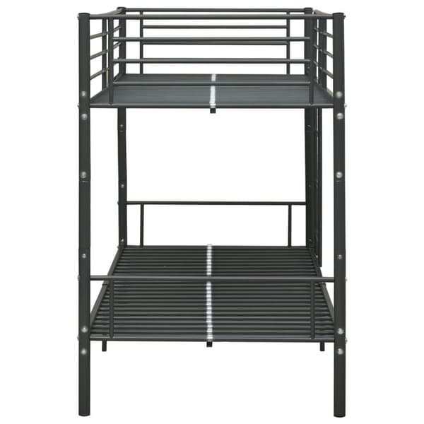 vidaXL køjeseng 90x200 cm metal sort