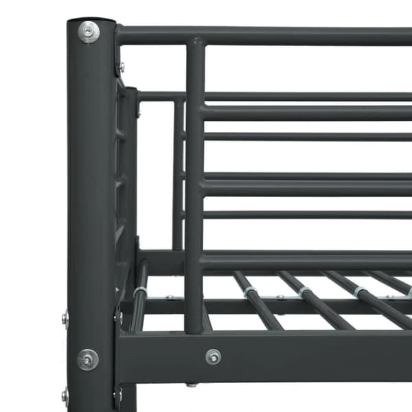 vidaXL køjeseng 90x200 cm metal sort