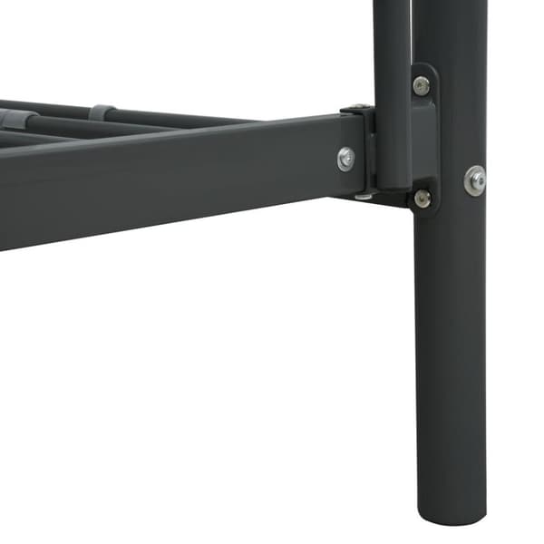 vidaXL køjeseng 90x200 cm metal sort