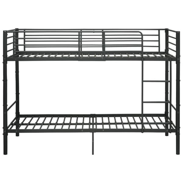 vidaXL køjeseng 90x200 cm metal sort