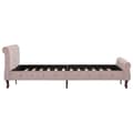 Miniatyrbillede 4 af 7: vidaXL sengestel 120x200 cm pink fløjl change1