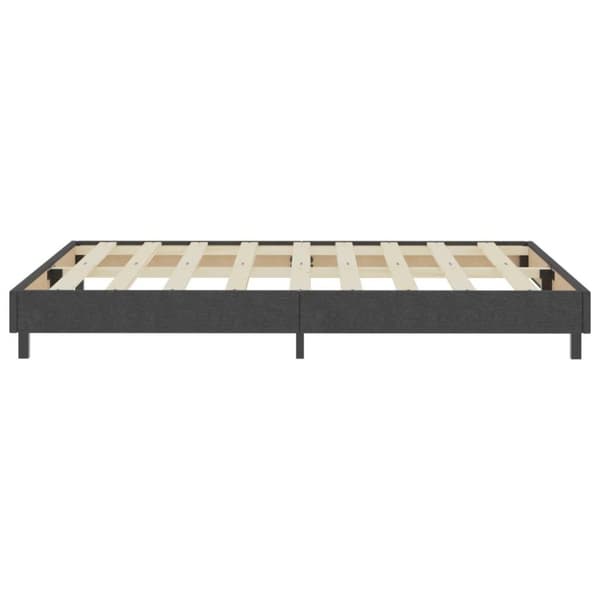vidaXL seng med boxmadras 160x200 cm stof mørkegrå